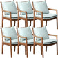 Home Contemporary Dining Chair Solid Wood Upholstered Dining Chair Brown Green Tech Cloth 6 Piece Set Clearhalo 'Dining Chairs' 'Dining Tables & Seating' 'dining_chair' 'furn' 'furn_dining_chair' 'Furniture' 'Kitchen & Dining Furniture' 7650368
