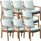 Home Contemporary Dining Chair Solid Wood Upholstered Dining Chair Brown Green Tech Cloth 8 Piece Set Clearhalo 'Dining Chairs' 'Dining Tables & Seating' 'dining_chair' 'furn' 'furn_dining_chair' 'Furniture' 'Kitchen & Dining Furniture' 7650369