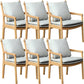 Home Contemporary Dining Chair Solid Wood Upholstered Dining Chair Wood + Gray Tech Cloth 6 Piece Set Clearhalo 'Dining Chairs' 'Dining Tables & Seating' 'dining_chair' 'furn' 'furn_dining_chair' 'Furniture' 'Kitchen & Dining Furniture' 7650378
