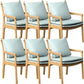 Home Contemporary Dining Chair Solid Wood Upholstered Dining Chair Wood Light Green Tech Cloth 6 Piece Set Clearhalo 'Dining Chairs' 'Dining Tables & Seating' 'dining_chair' 'furn' 'furn_dining_chair' 'Furniture' 'Kitchen & Dining Furniture' 7650393