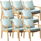 Home Contemporary Dining Chair Solid Wood Upholstered Dining Chair Wood Light Green Tech Cloth 8 Piece Set Clearhalo 'Dining Chairs' 'Dining Tables & Seating' 'dining_chair' 'furn' 'furn_dining_chair' 'Furniture' 'Kitchen & Dining Furniture' 7650394
