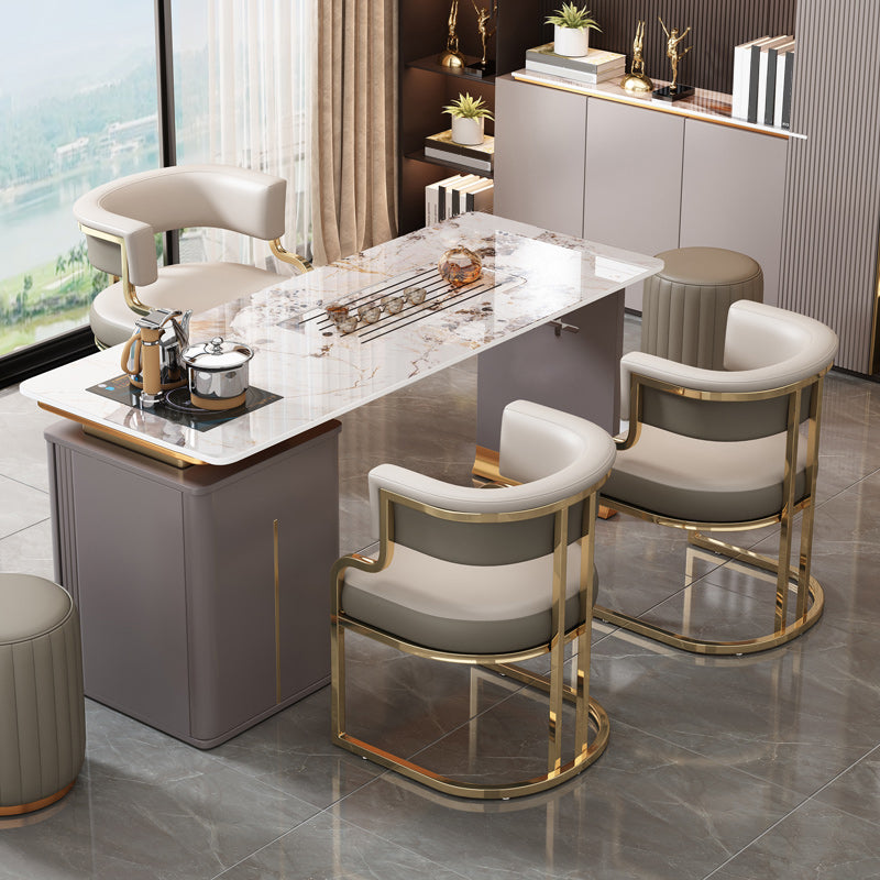 Sillas de comedor tapizadas al estilo glamor de la espalda abierta para el comedor para el comedor