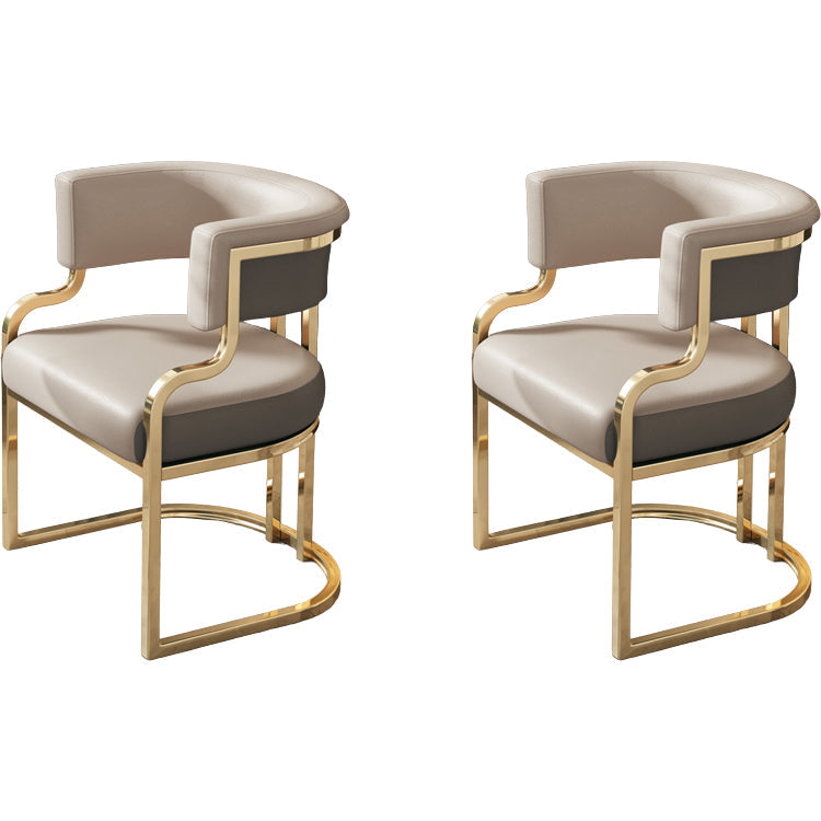 Sillas de comedor tapizadas al estilo glamor de la espalda abierta para el comedor para el comedor