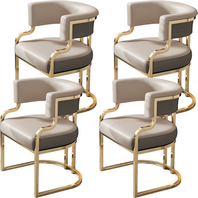 Sillas de comedor tapizadas al estilo glamor de la espalda abierta para el comedor para el comedor