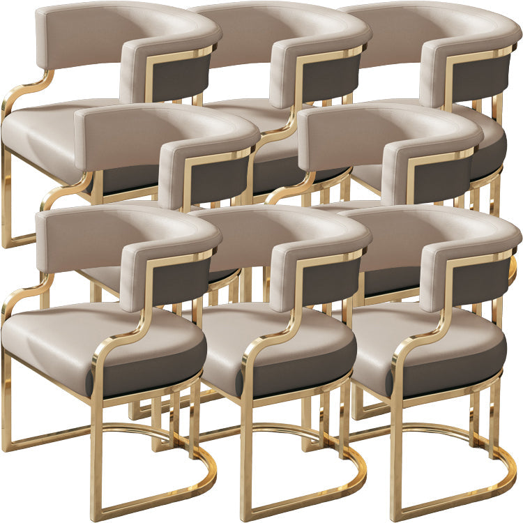 Sillas de comedor tapizadas al estilo glamor de la espalda abierta para el comedor para el comedor