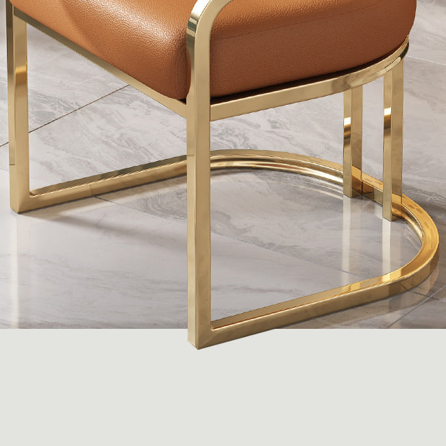 Sillas de comedor tapizadas al estilo glamor de la espalda abierta para el comedor para el comedor