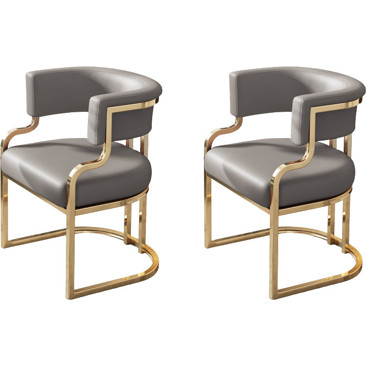 Sillas de comedor tapizadas al estilo glamor de la espalda abierta para el comedor para el comedor