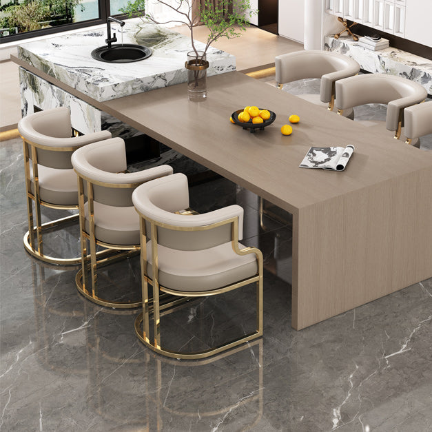 Sillas de comedor tapizadas al estilo glamor de la espalda abierta para el comedor para el comedor