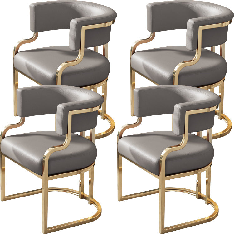 Sillas de comedor tapizadas al estilo glamor de la espalda abierta para el comedor para el comedor