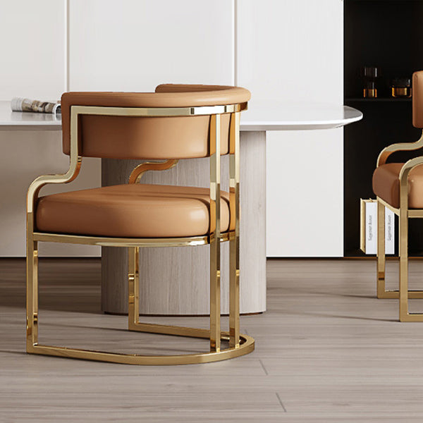 Sillas de comedor tapizadas al estilo glamor de la espalda abierta para el comedor para el comedor