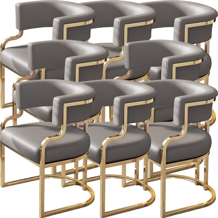 Sillas de comedor tapizadas al estilo glamor de la espalda abierta para el comedor para el comedor