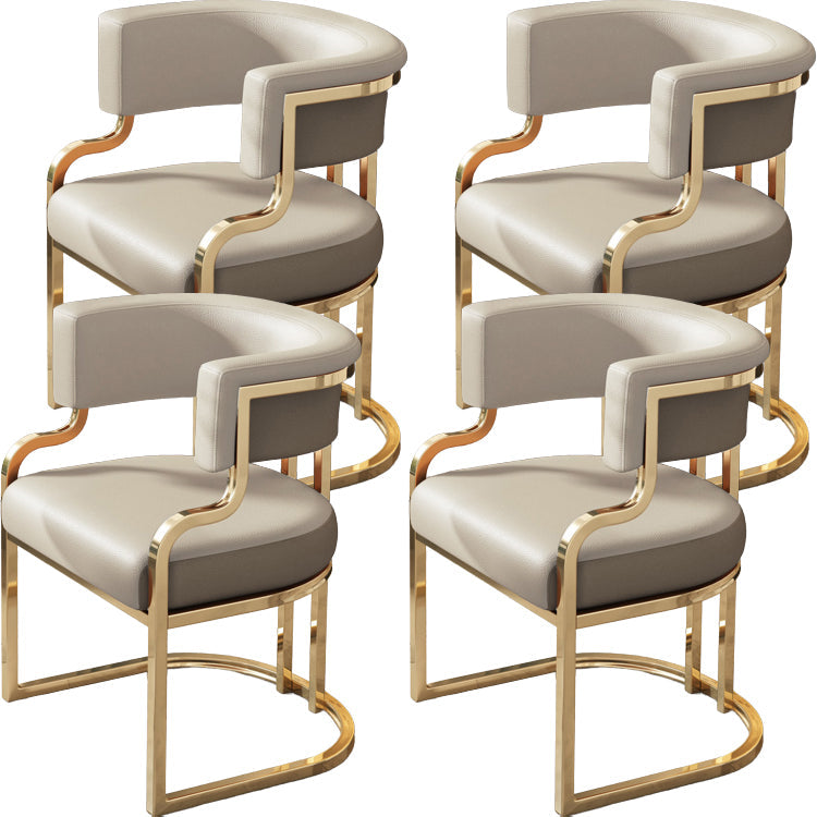 Sillas de comedor tapizadas al estilo glamor de la espalda abierta para el comedor para el comedor