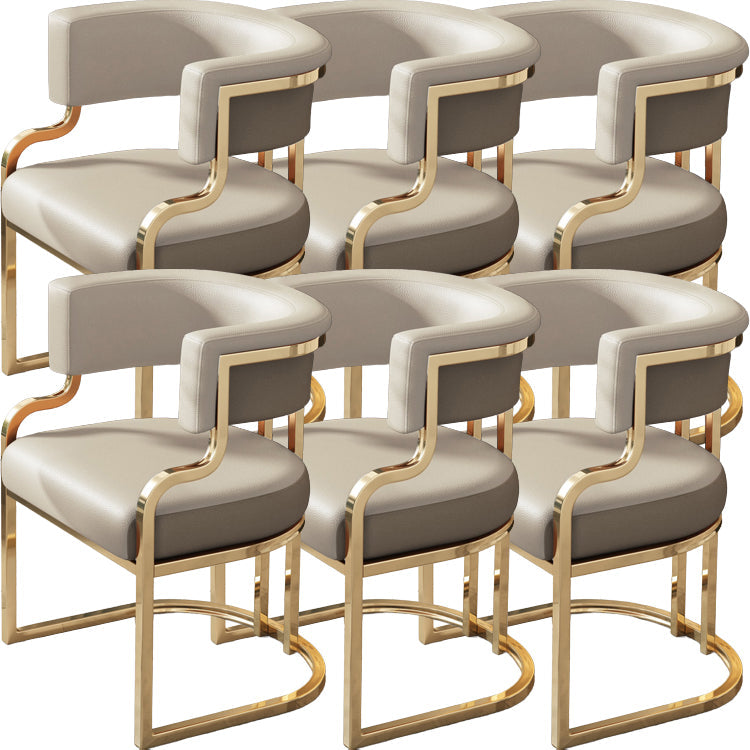 Sillas de comedor tapizadas al estilo glamor de la espalda abierta para el comedor para el comedor