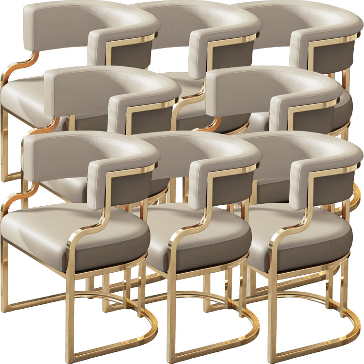 Sillas de comedor tapizadas al estilo glamor de la espalda abierta para el comedor para el comedor