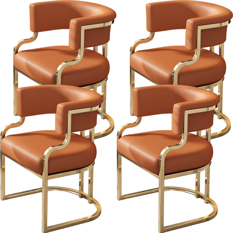 Sillas de comedor tapizadas al estilo glamor de la espalda abierta para el comedor para el comedor