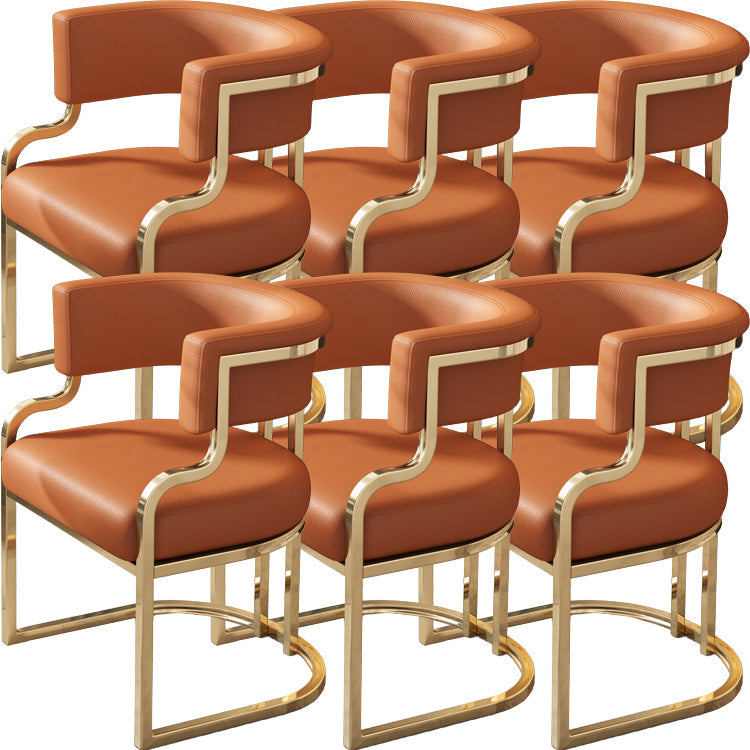 Sillas de comedor tapizadas al estilo glamor de la espalda abierta para el comedor para el comedor