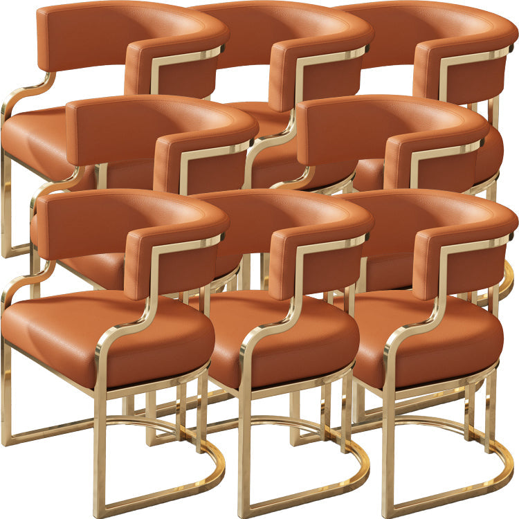 Sillas de comedor tapizadas al estilo glamor de la espalda abierta para el comedor para el comedor