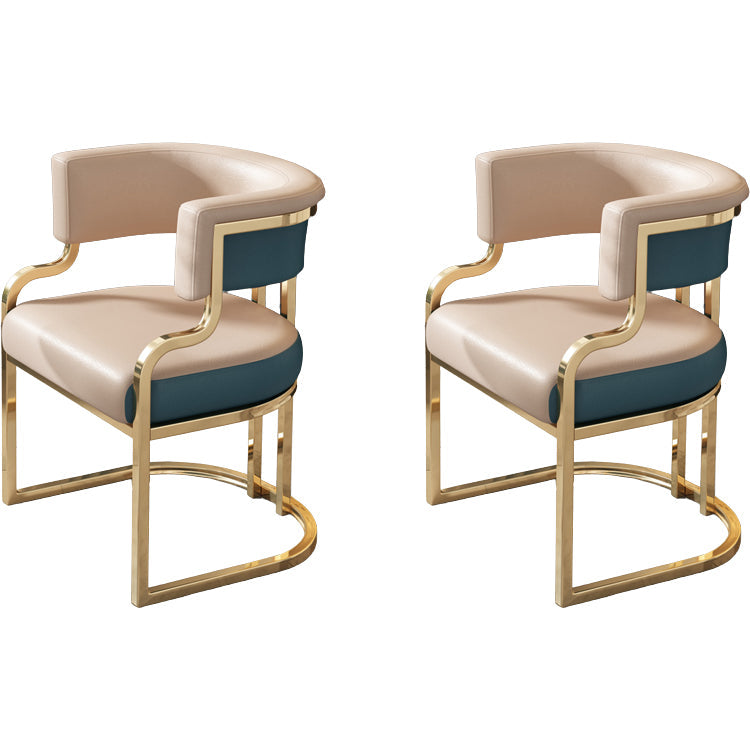 Sillas de comedor tapizadas al estilo glamor de la espalda abierta para el comedor para el comedor