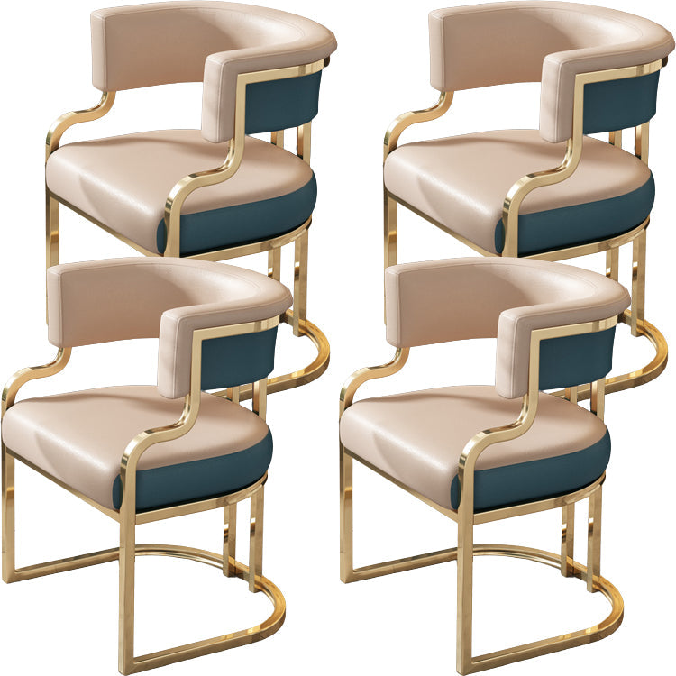 Sillas de comedor tapizadas al estilo glamor de la espalda abierta para el comedor para el comedor