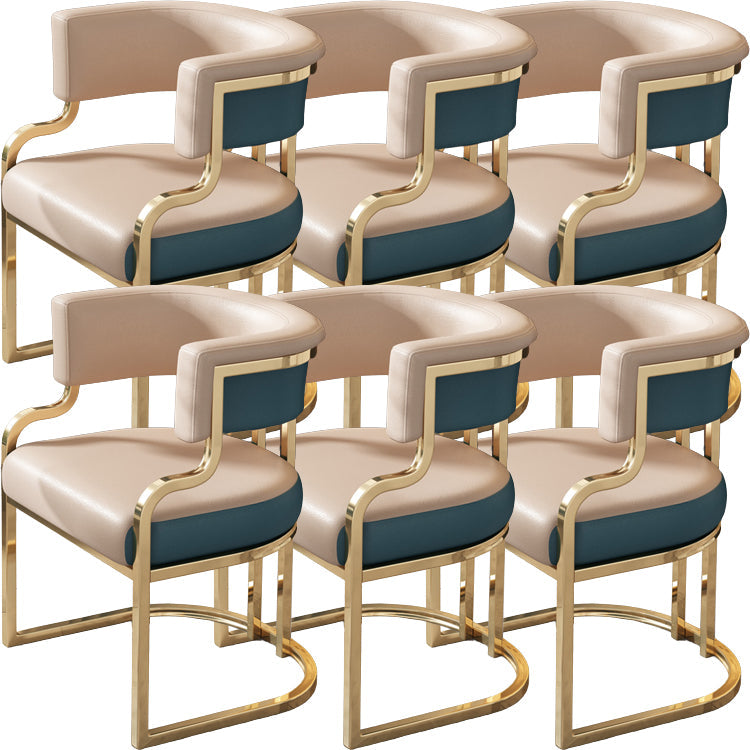 Sillas de comedor tapizadas al estilo glamor de la espalda abierta para el comedor para el comedor