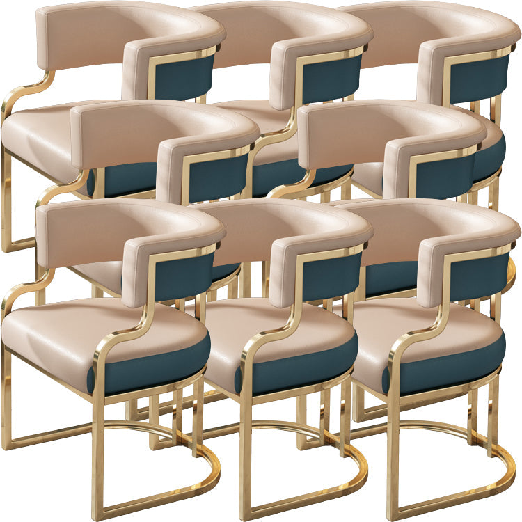 Sillas de comedor tapizadas al estilo glamor de la espalda abierta para el comedor para el comedor