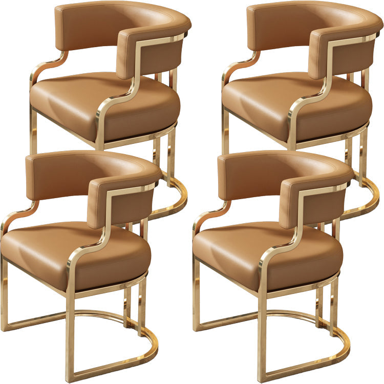 Sillas de comedor tapizadas al estilo glamor de la espalda abierta para el comedor para el comedor