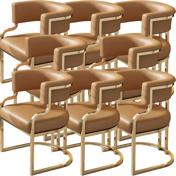 Sillas de comedor tapizadas al estilo glamor de la espalda abierta para el comedor para el comedor