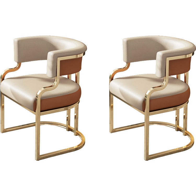 Sillas de comedor tapizadas al estilo glamor de la espalda abierta para el comedor para el comedor