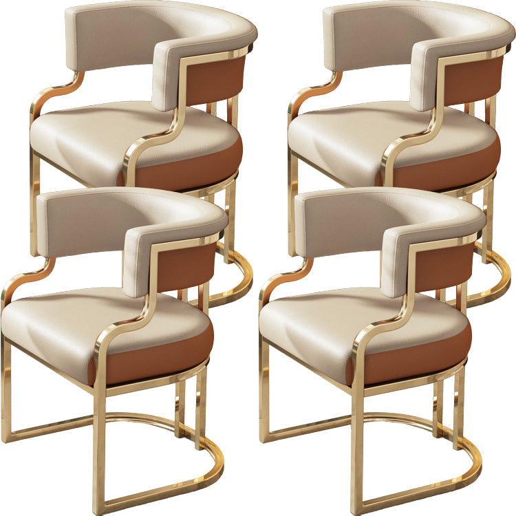Sillas de comedor tapizadas al estilo glamor de la espalda abierta para el comedor para el comedor