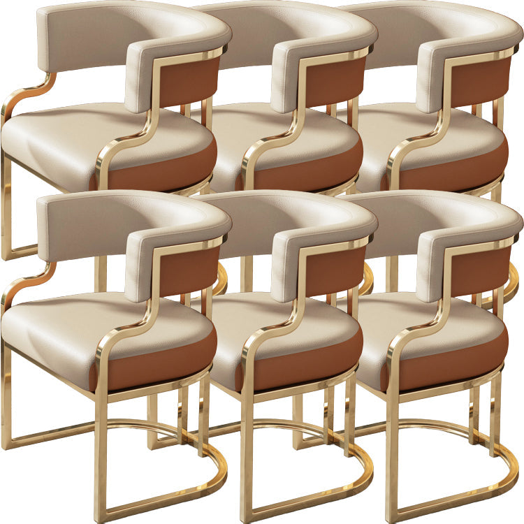 Sillas de comedor tapizadas al estilo glamor de la espalda abierta para el comedor para el comedor