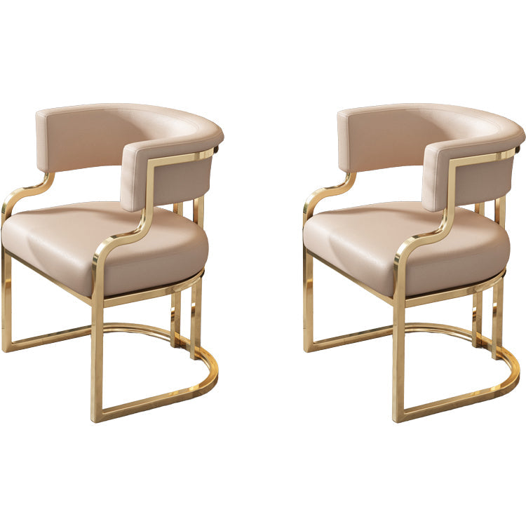 Sillas de comedor tapizadas al estilo glamor de la espalda abierta para el comedor para el comedor