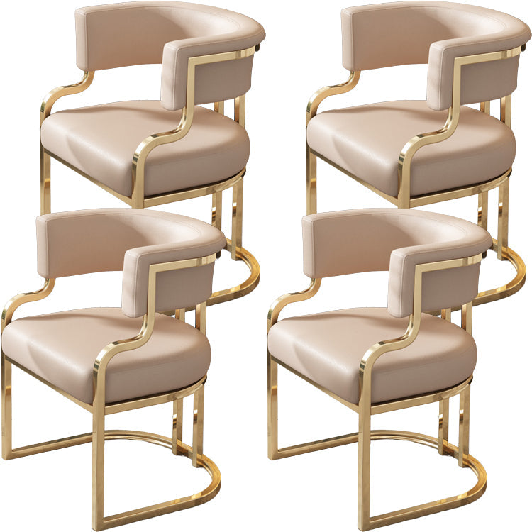 Sillas de comedor tapizadas al estilo glamor de la espalda abierta para el comedor para el comedor