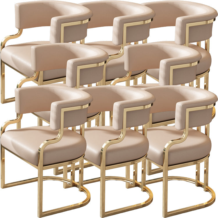 Sillas de comedor tapizadas al estilo glamor de la espalda abierta para el comedor para el comedor