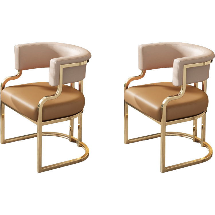 Sillas de comedor tapizadas al estilo glamor de la espalda abierta para el comedor para el comedor