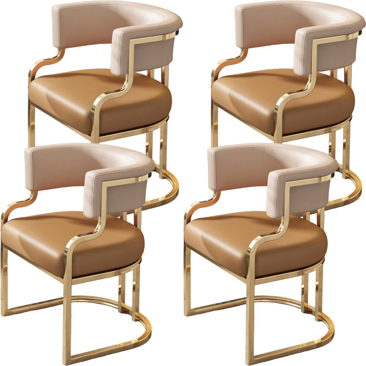 Sillas de comedor tapizadas al estilo glamor de la espalda abierta para el comedor para el comedor