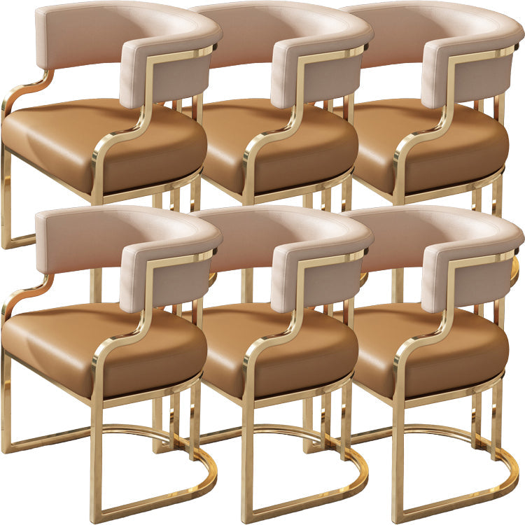 Sillas de comedor tapizadas al estilo glamor de la espalda abierta para el comedor para el comedor