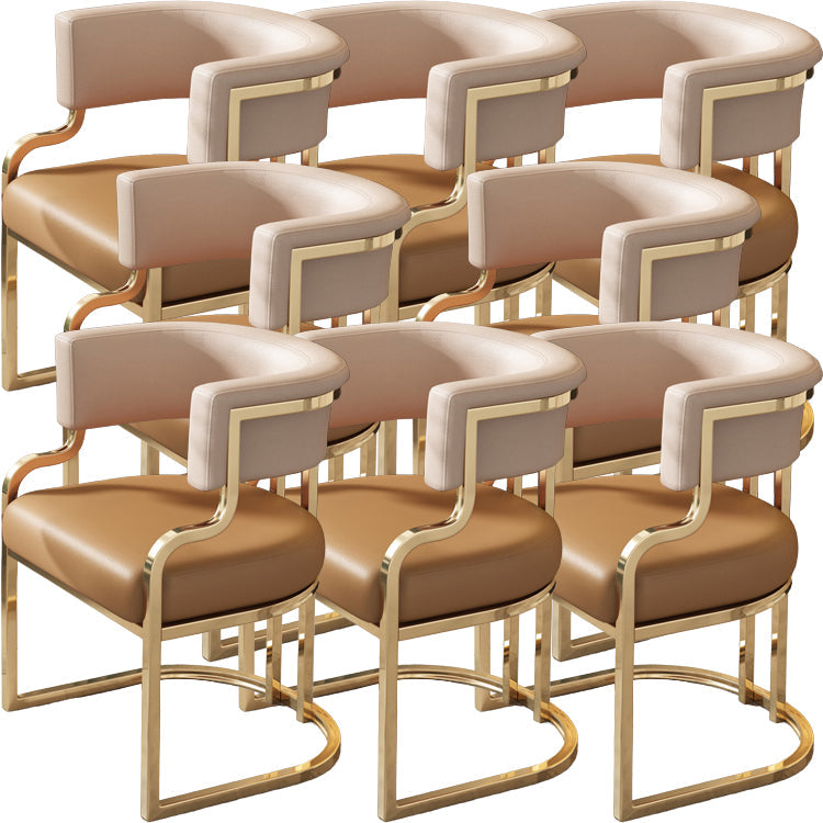 Sillas de comedor tapizadas al estilo glamor de la espalda abierta para el comedor para el comedor