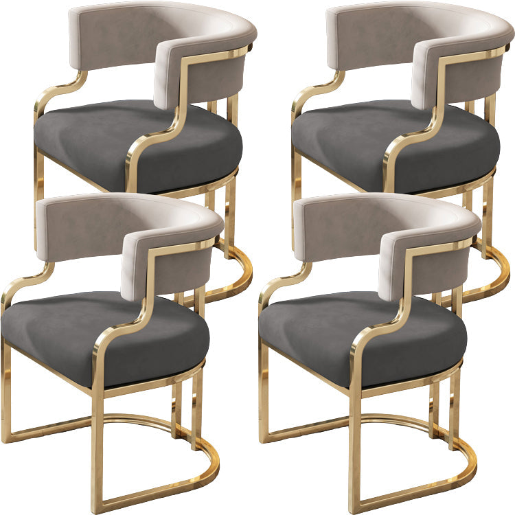 Sillas de comedor tapizadas al estilo glamor de la espalda abierta para el comedor para el comedor