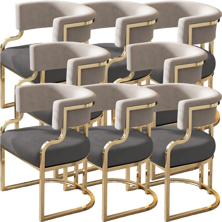Sillas de comedor tapizadas al estilo glamor de la espalda abierta para el comedor para el comedor