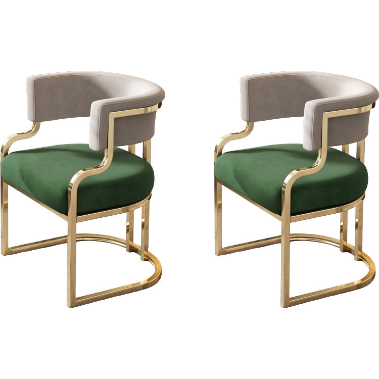 Sillas de comedor tapizadas al estilo glamor de la espalda abierta para el comedor para el comedor