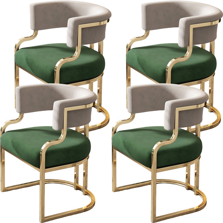 Sillas de comedor tapizadas al estilo glamor de la espalda abierta para el comedor para el comedor