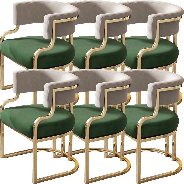 Sillas de comedor tapizadas al estilo glamor de la espalda abierta para el comedor para el comedor