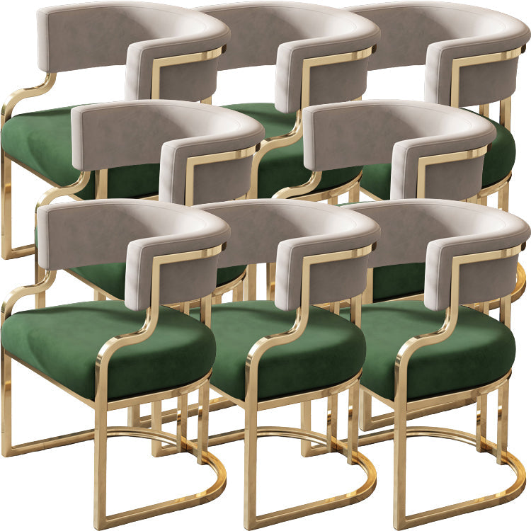 Sillas de comedor tapizadas al estilo glamor de la espalda abierta para el comedor para el comedor