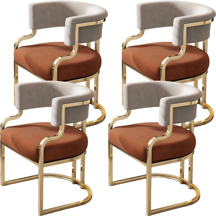 Sillas de comedor tapizadas al estilo glamor de la espalda abierta para el comedor para el comedor