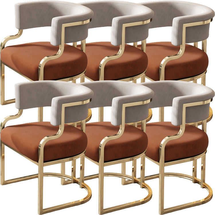 Sillas de comedor tapizadas al estilo glamor de la espalda abierta para el comedor para el comedor