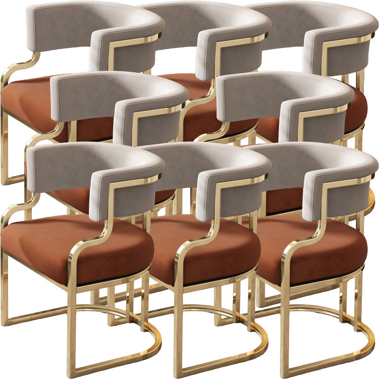 Sillas de comedor tapizadas al estilo glamor de la espalda abierta para el comedor para el comedor