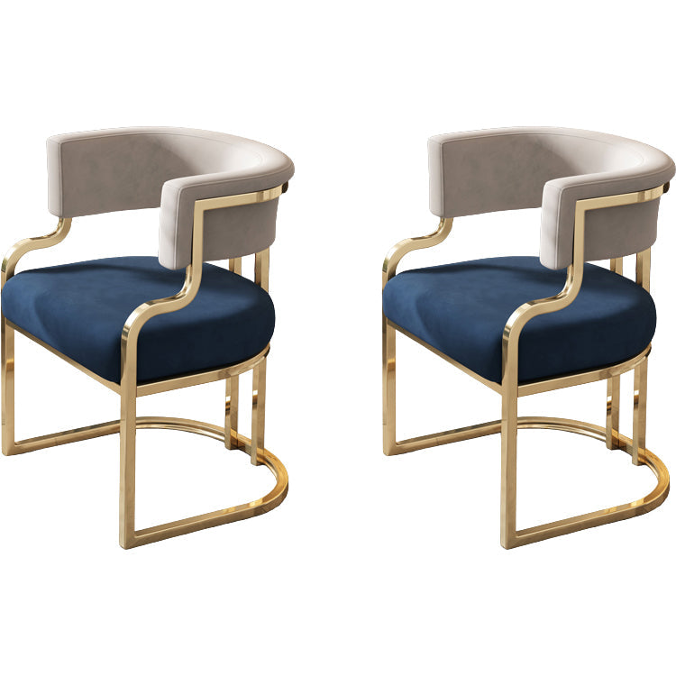 Sillas de comedor tapizadas al estilo glamor de la espalda abierta para el comedor para el comedor