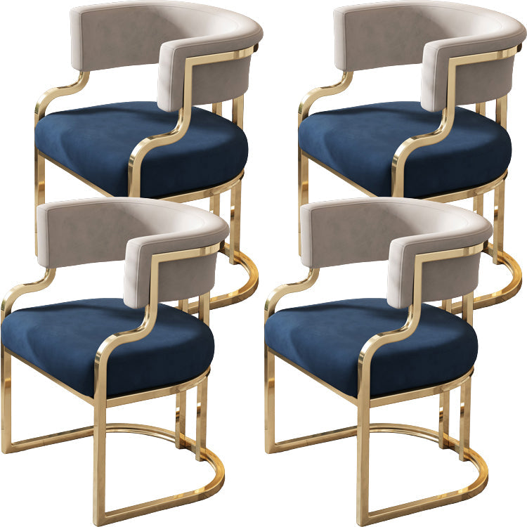 Sillas de comedor tapizadas al estilo glamor de la espalda abierta para el comedor para el comedor