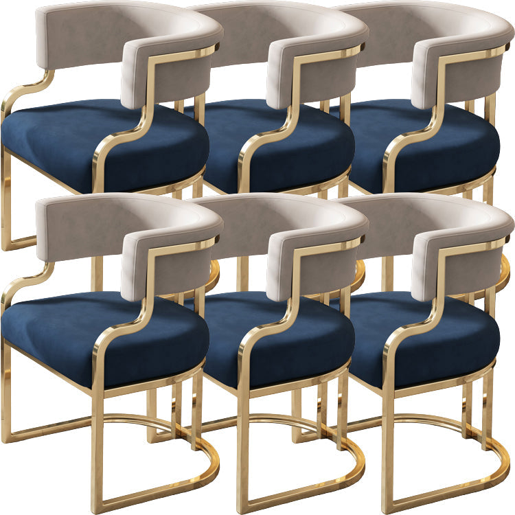 Sillas de comedor tapizadas al estilo glamor de la espalda abierta para el comedor para el comedor