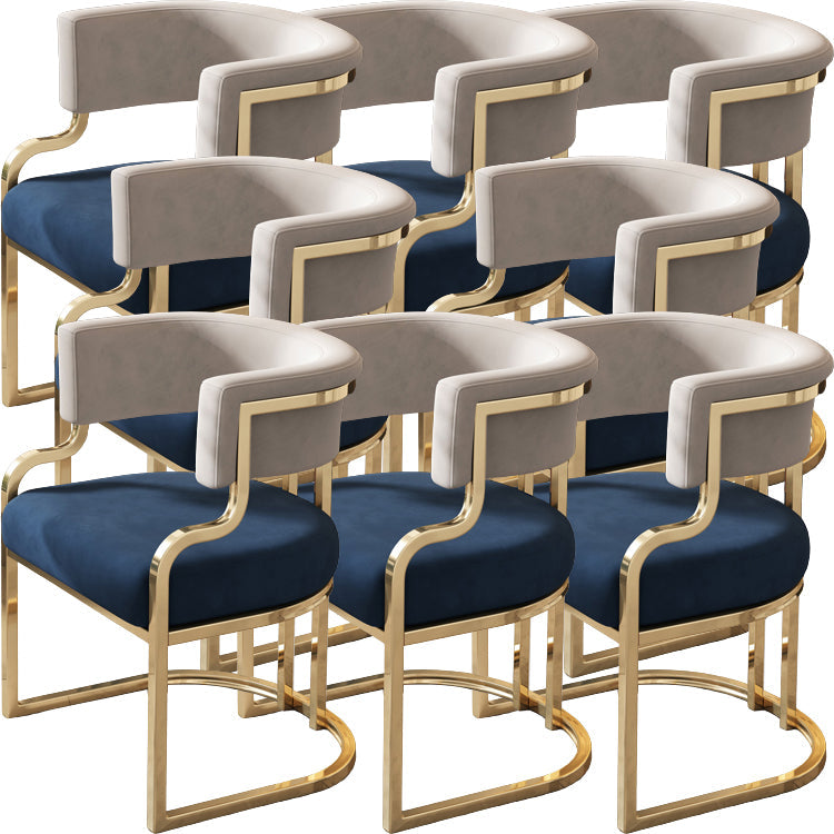 Sillas de comedor tapizadas al estilo glamor de la espalda abierta para el comedor para el comedor